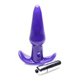 Smooth Vibrating Anal Plug - Purple